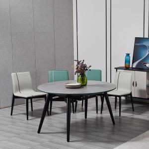 现代极简·功能餐桌·CLJ-LQ-CT330-A·保加利亚灰岩板面餐功能桌椅