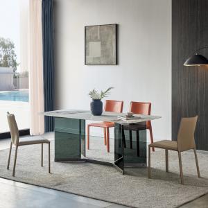现代极简·岩板餐桌·CLJ-AS-CT02·餐桌椅