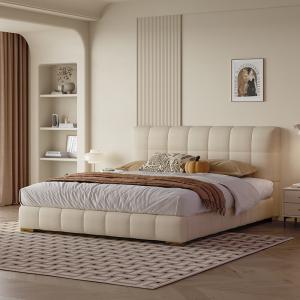 现代极简·奶油风·CLJ-BS-NYC3030·床（奶油风套餐）